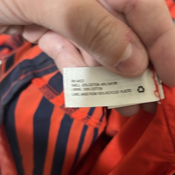 GAP 52% Cotton Spaghetti Strap Red and Navy Maxi Dress a143 - Picture 3 of 4